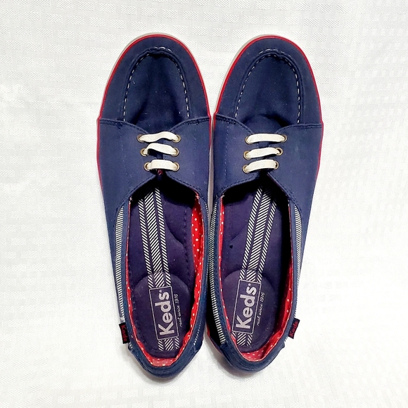 Keds Womens  WF47799 Size 10 Blue  Fabric Slip On Loafer Fashion Sneakers. - Picture 9 of 14